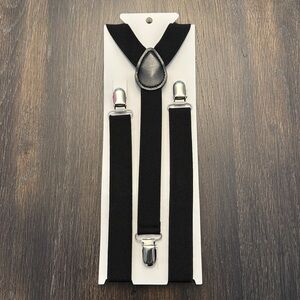 New in pack Boys Black Suspenders- size 10-13yrs